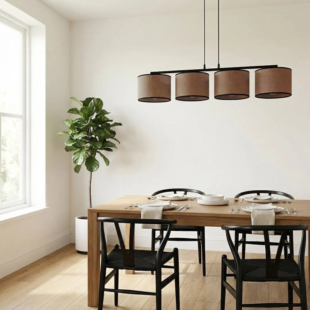 Emibig modern függeszték eco barna fekete emi1657/4