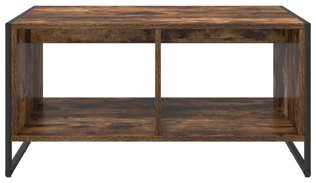 vidaXL Dohányzóasztal Füstös tölgy 80 x 50 x 40 cm Faanyag