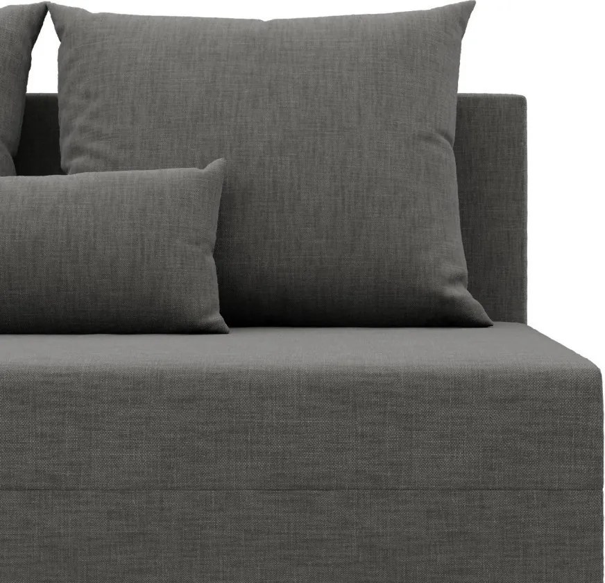 Nobu sarokkanapé, fonott, univerzális oldal, fekete