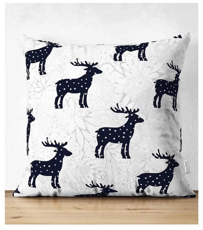 Reindeer and Stars 4 db karácsonyi párnahuzat és asztali futó szett - Minimalist Cushion Covers