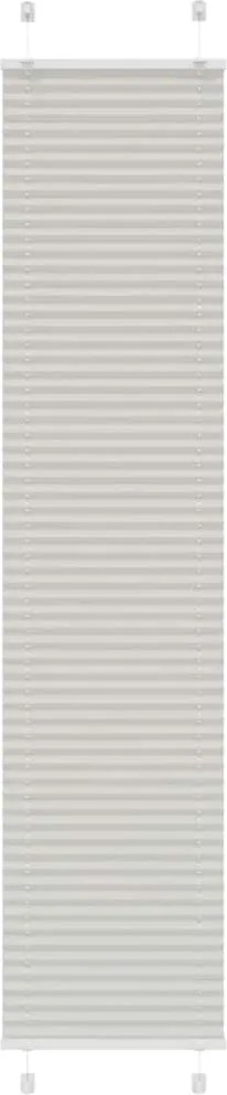 vidaXL pliszírozott redőny világosszürke 45x200 cm szövetszélesség