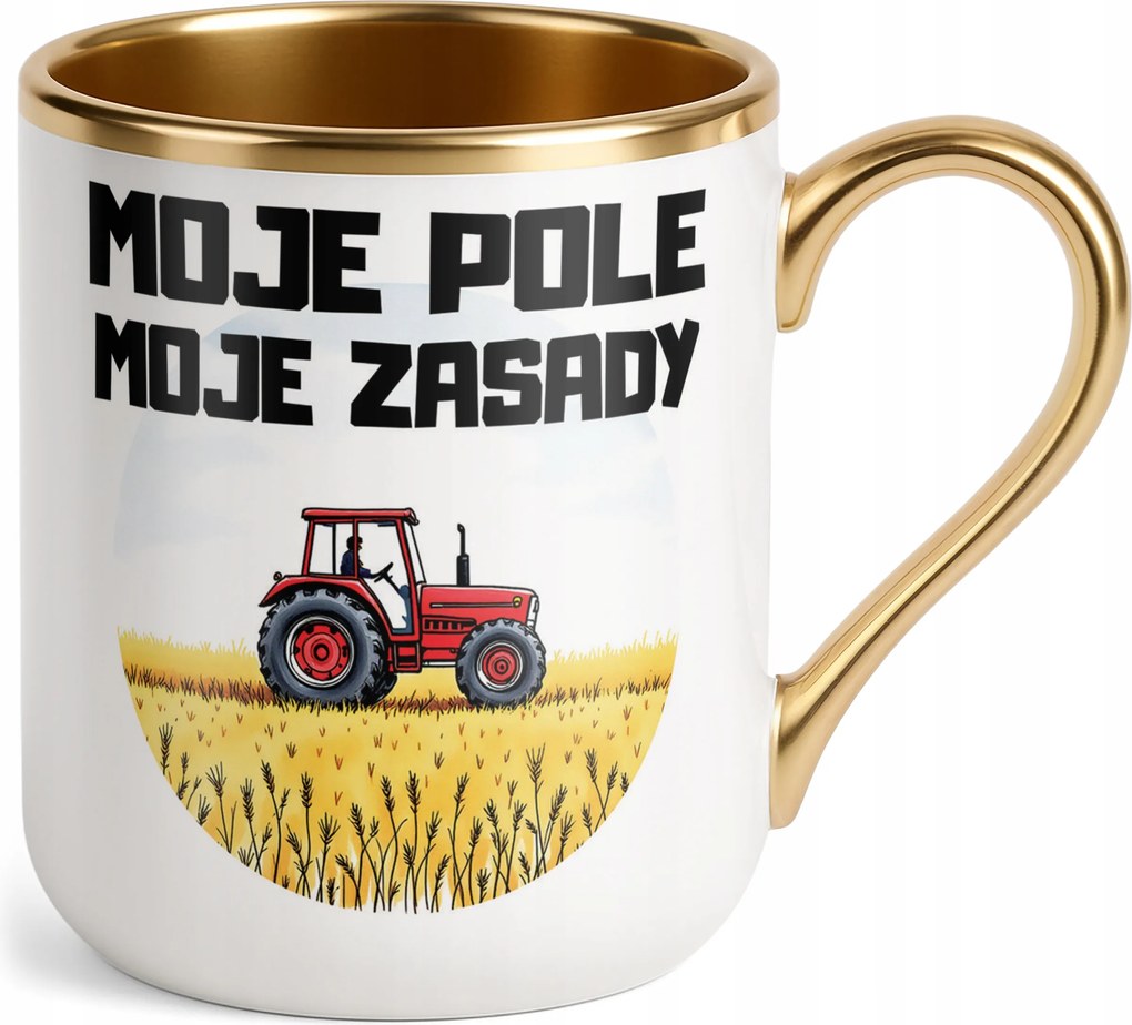 Prémium Bögre Arany Gazda Mezőgazdasági Traktor Vicces Ajándék