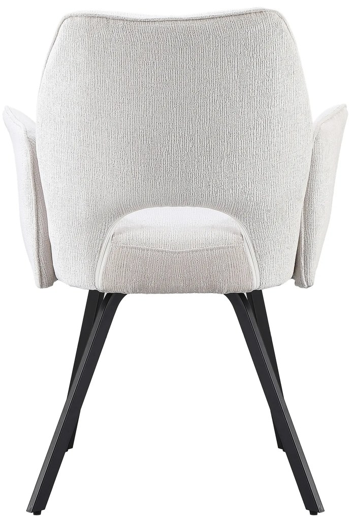MAZZONI EXPORT TULIP Világos Beige (UF980-02 szövet) - MODERN KÁRPITOZOTT KARFÁS SZÉK NAPPALIBA/ÉTKEZŐBE/LOFT IRODÁBA