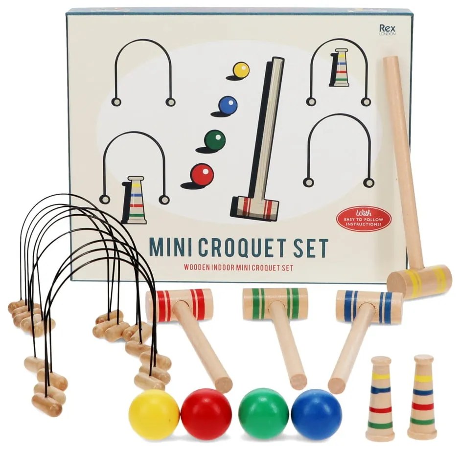 Asztali krokett Mini Croquet Set – Rex London
