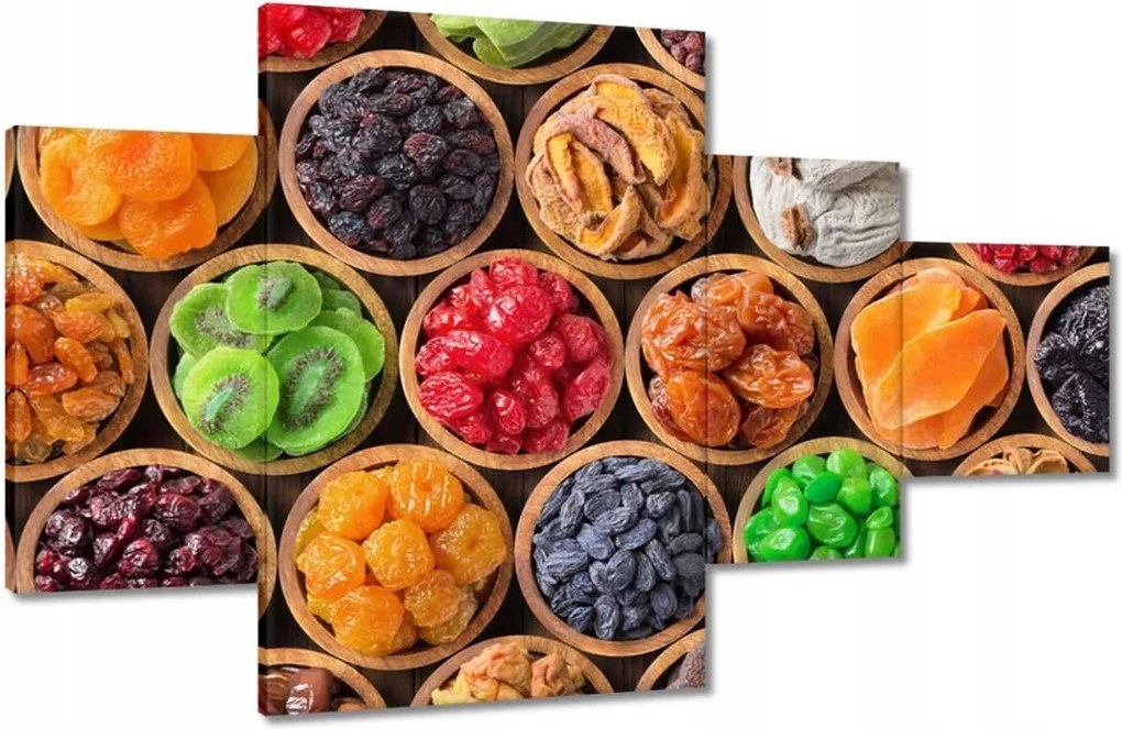 Képek 130x80 Aszalt gyümölcsök tálakban