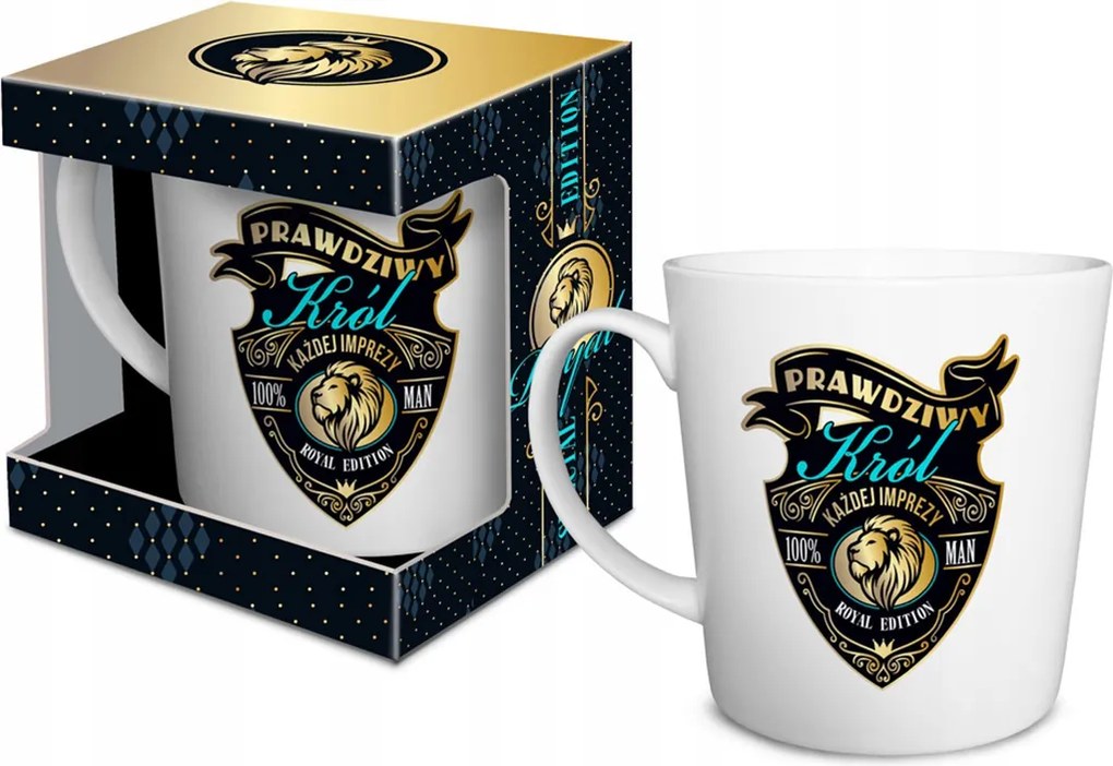 Ajándék Nagy Bögre Férfiaknak Royal Edition Igazi Király 480ml