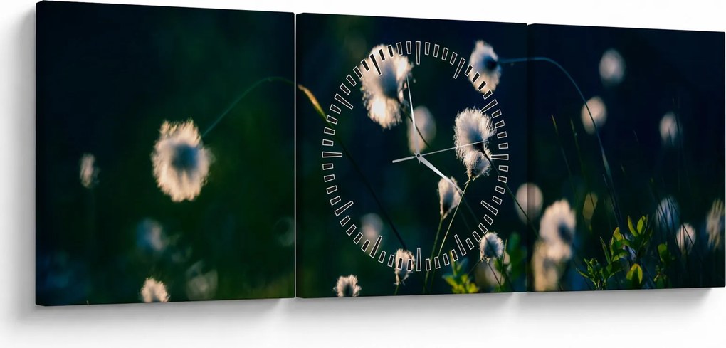 Kép - Fű (órával) (90x30 cm)