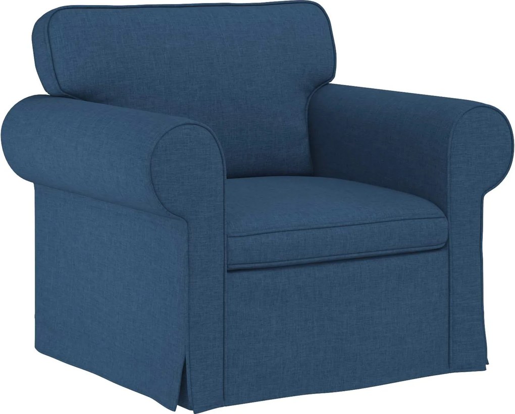 vidaXL Kanapé Kék 215 x 82 x 80 cm szövet