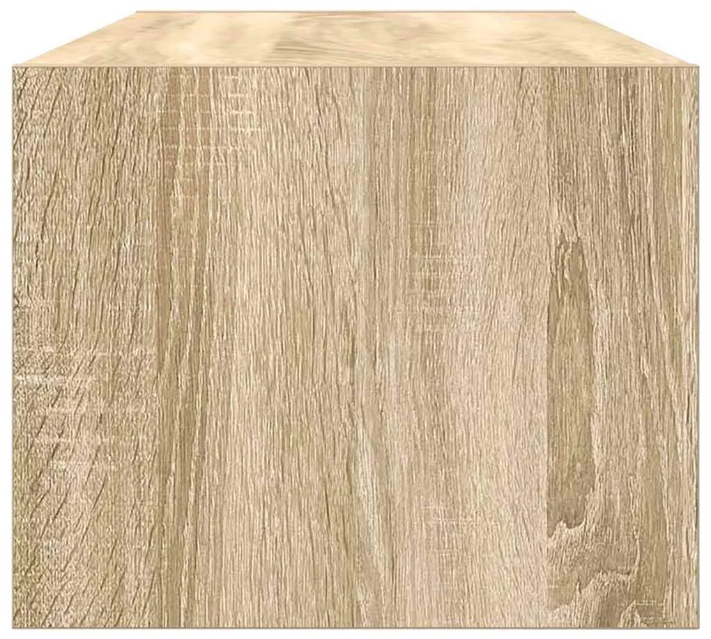 2 db sonoma tölgy színű szerelt fa TV-szekrény 80x31x25,5 cm