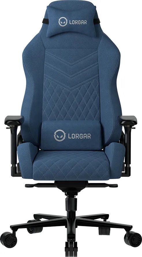 LORGAR Ace, Gamer szék, tartós szövet, multiblokk mechanizmus, 4D karfák, 5 csillagos alumínium talp, kék