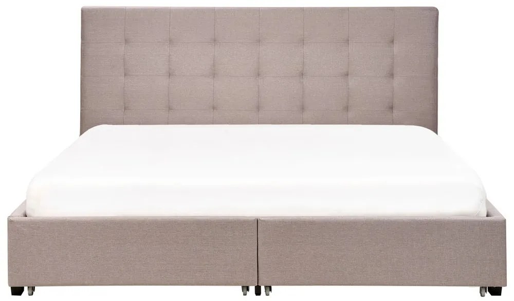Franciaágy 180 cm ROLLA (ágyráccsal és tárolóhellyel) (világosszürke). 1007489