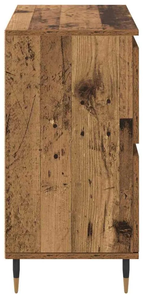 Oldalszekrények 2 pcs Régi fa 120 x 35 x 70 cm Faanyag