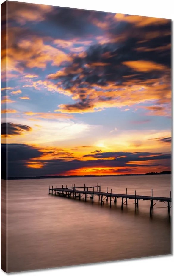 Vászonkép 20x30 Nyugati tó móló