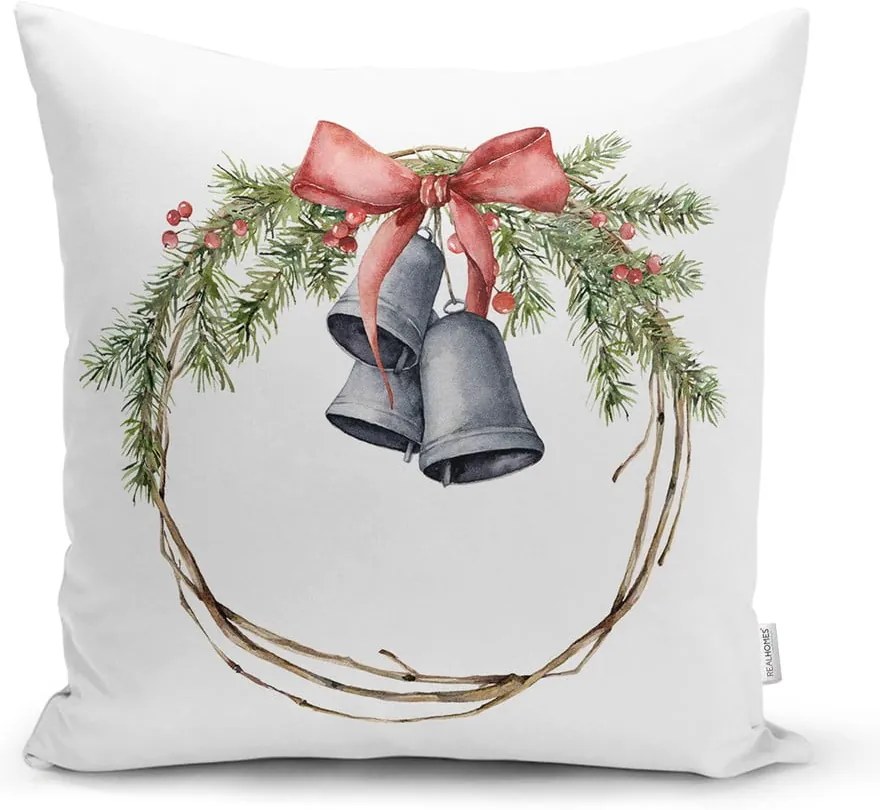 Karácsonyi mintás textil párnahuzat 43x43 cm – Mila Home