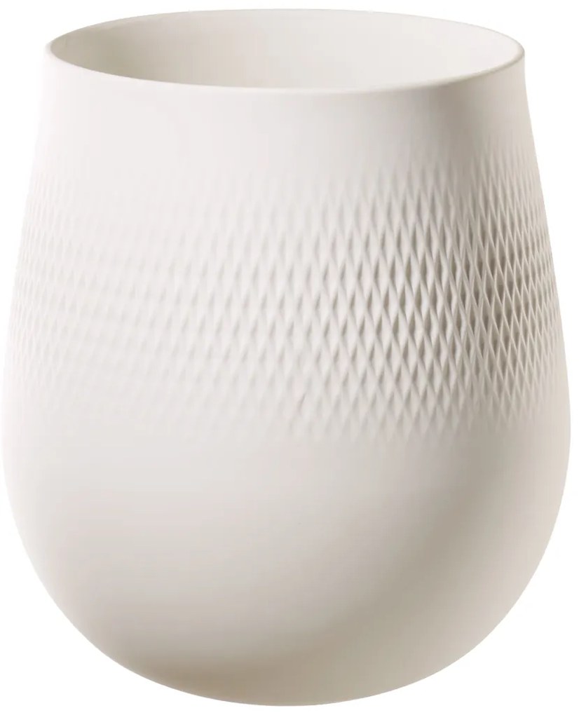 Carré váza, nagy, Gyártás Collier blanc kollekció - Villeroy & Boch