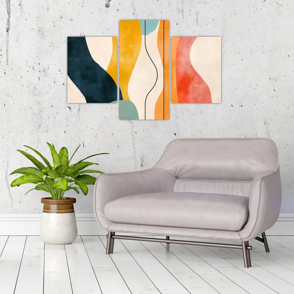Kép - Minimalista színes illusztráció II. (90x60 cm)
