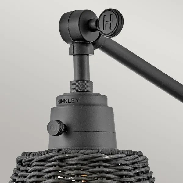 Hinkley HK-ARTI-1W-BK-BR - Fali spotlámpa ARTI 1xE27/60W/230V fekete