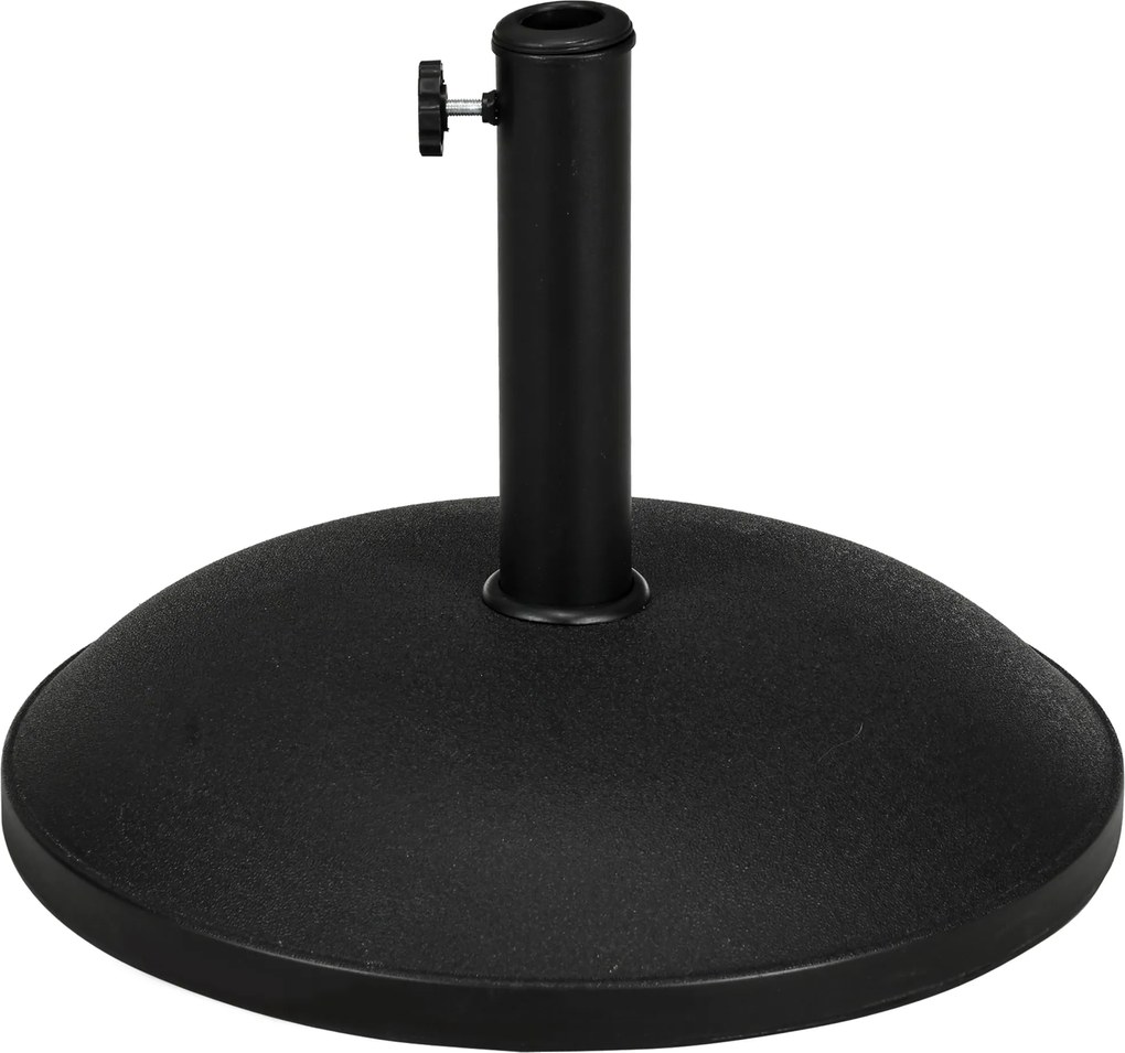 Outsunny rozsdamentes acél napernyő tartó, félkör alakú napernyő tartó, napernyő súly Ø3.8-Ø4.8 cm átmérőjű napernyőkhöz, erkélyre, teraszra, kertbe |