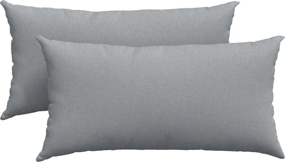 vidaXL Kanapé párnák 2 pcs Világosszürke 80 x 40 cm szövet