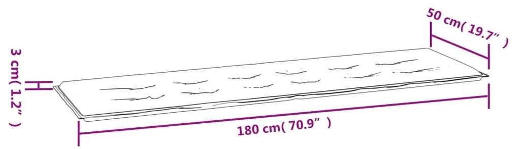 zöld oxford szövet kerti padpárna 180 x 50 x 3 cm