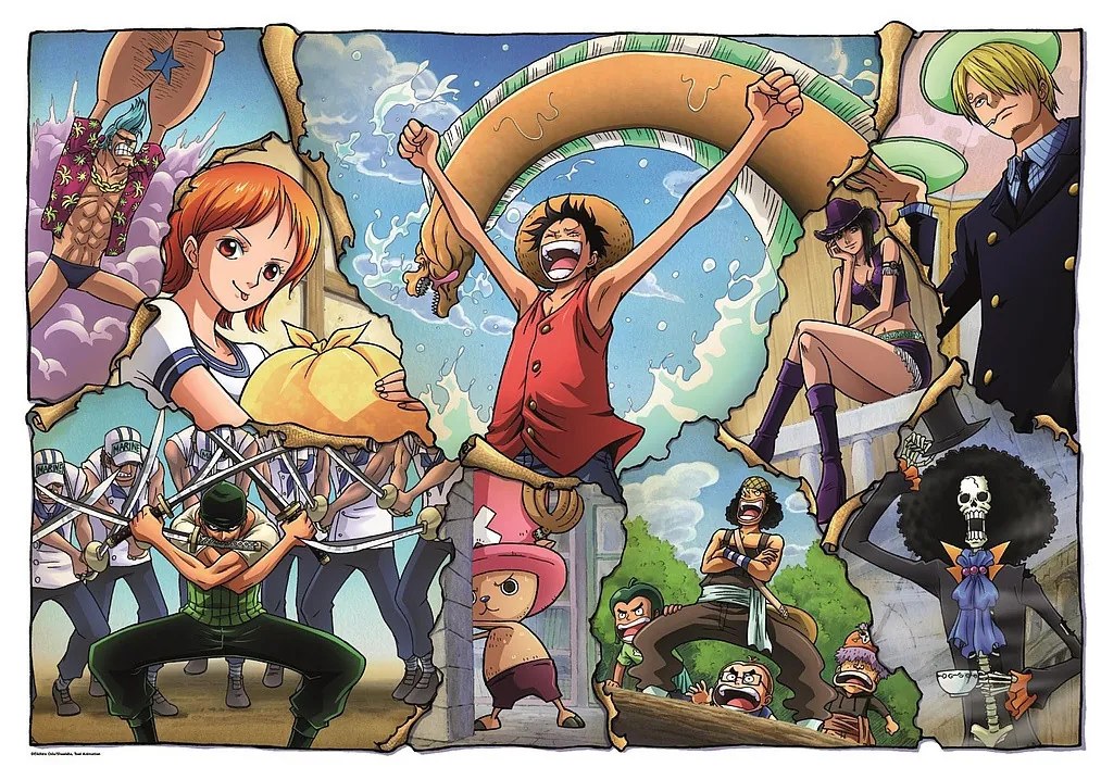 One Piece Ripped 500 db-os Cube puzzle Clementoni