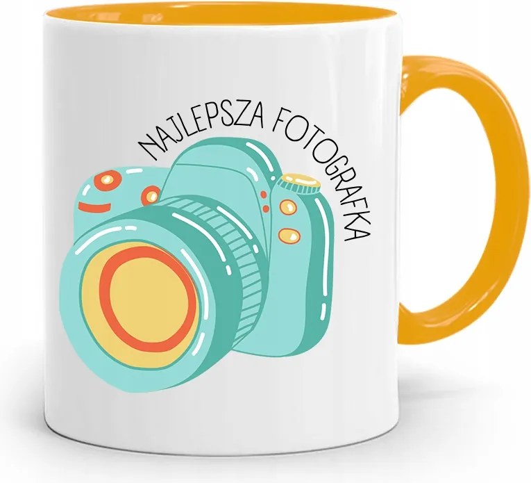 Sárga Fotós Bögre Legjobb Fotós Ajándék fényképes nyomtatással