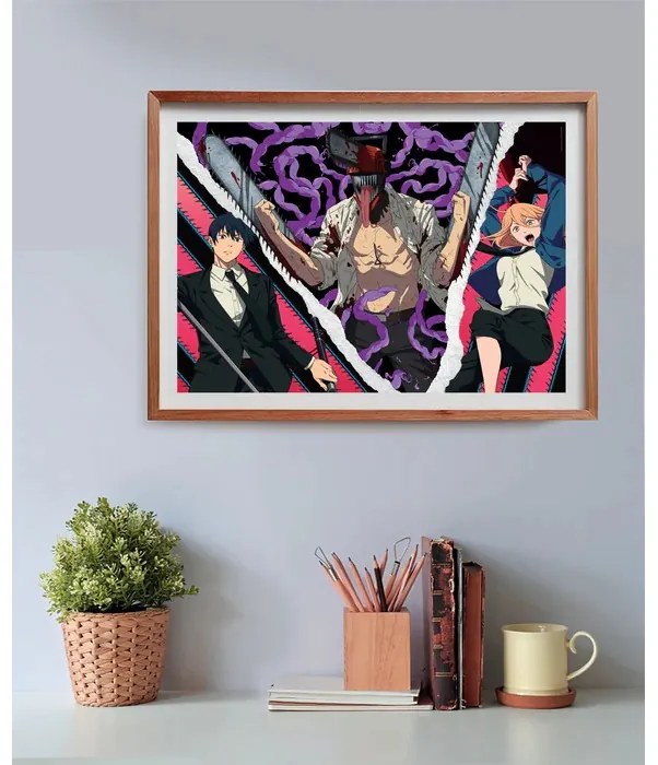 Chainsaw Man Demon Ripper 500 db-os Cube puzzle Clementoni