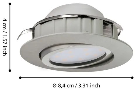 Eglo 95853 - SET 3x LED Beépíthető lámpa PINEDA 1xLED/4,9W/230V