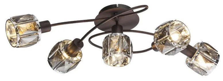 Globo 54357-5 - Csillár INDIANA 5xE14/40W/230V 54357-5