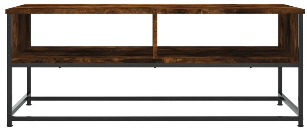 Füstös tölgy színű szerelt fa dohányzóasztal 100 x 51 x 40 cm
