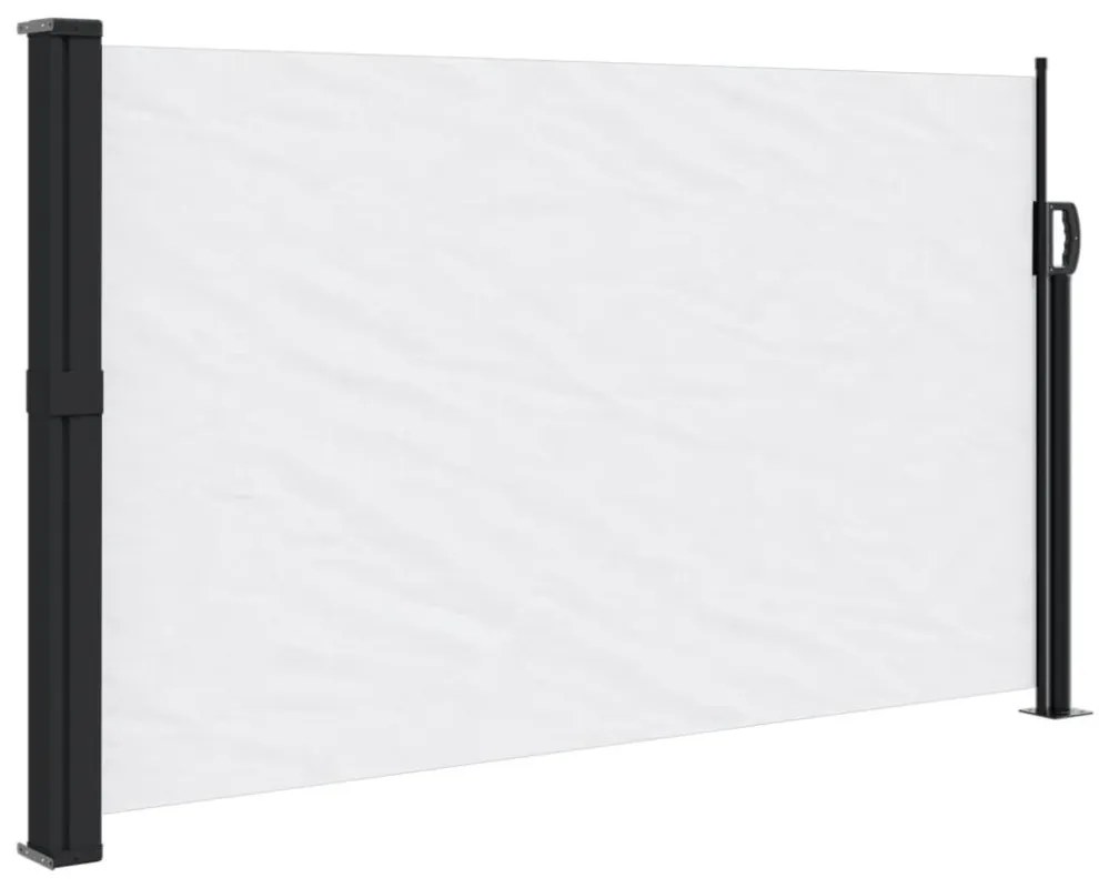 fehér behúzható oldalsó napellenző 117 x 300 cm