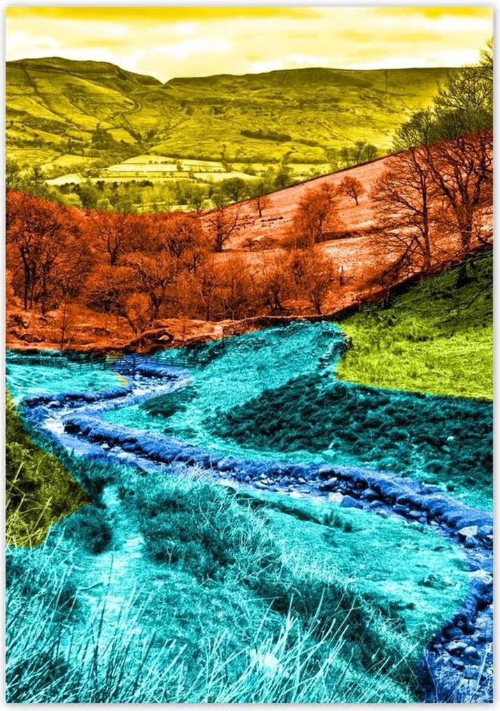 Poszterek 70x100 Hegyi táj Tájkép