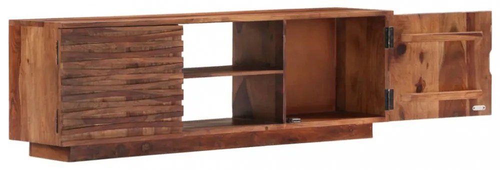 tömör akácfából TV-szekrény 120 x 30 x 40 cm
