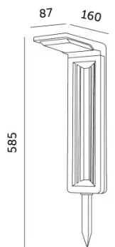 LED Napelemes lámpa LED/0,2W/3,7V 6500K IP44 2200 mAh