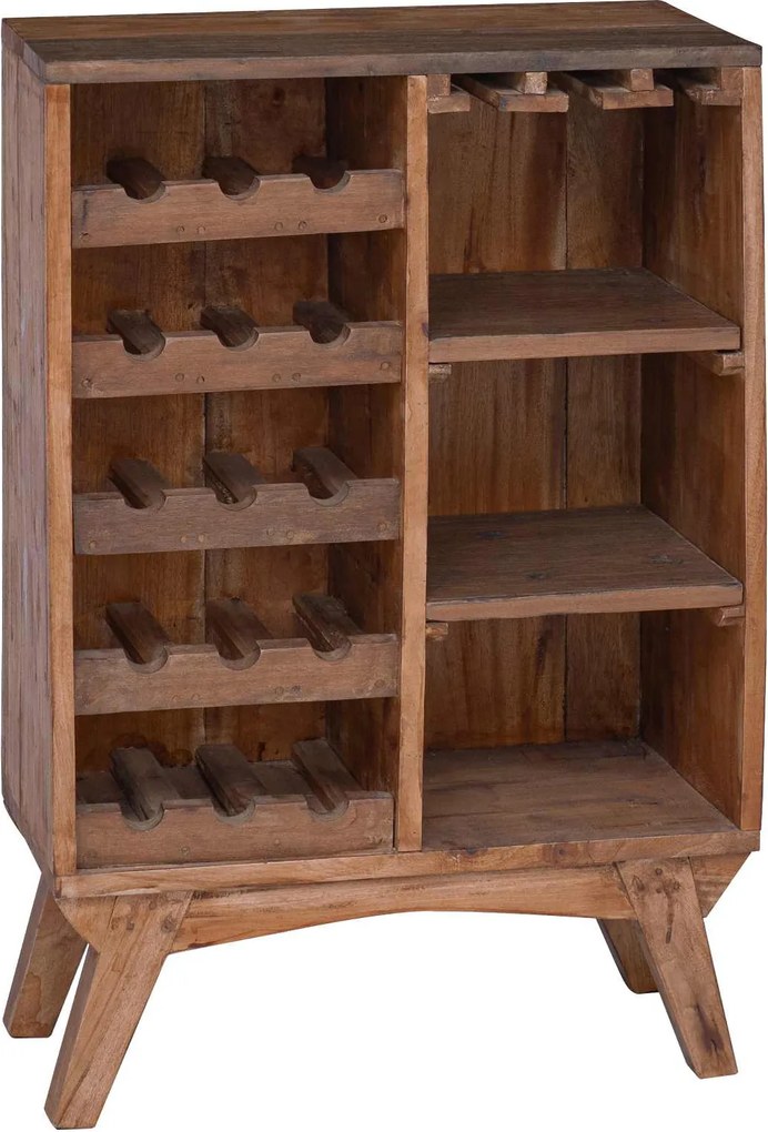 vidaXL Állvány Barna 60 x 30 x 90 cm Szilárd Újrahasznosított Fa