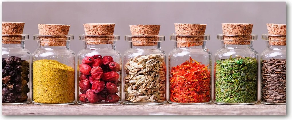 Lacobel konyhaszekrény alá Színes fűszerek XXL