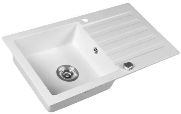 Sapho - konyhai mosogató 78x44 cm gránit/fehér
