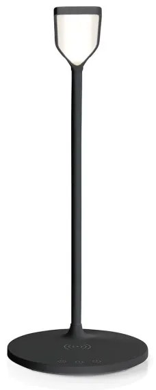 Nedis LTLGQ4M2BK - Dimmelhető lámpa vezeték nélküli töltéssel Qi LED/5,5W/230V 2700-6500K