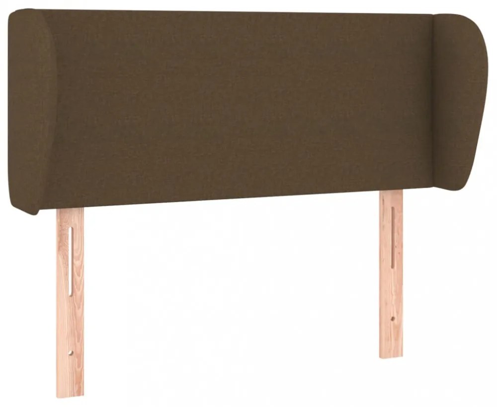 sötétbarna szövet fejtámla 93x23x78/88 cm