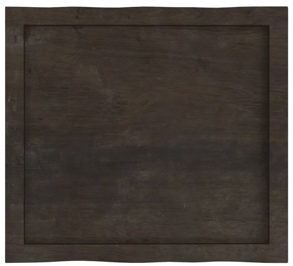 sötétbarna kezelt tömör asztallap 60x50x(2-4) cm