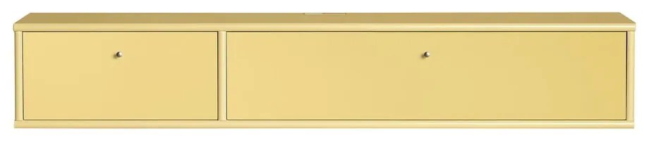 Világossárga TV-állvány 136x22 cm Mistral – Hammel Furniture