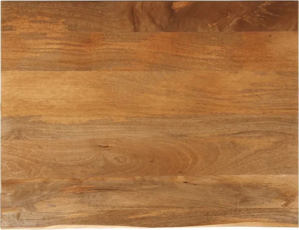 vidaXL tömör mangófa természetes élű asztallap 90 x 80 x 2,5 cm