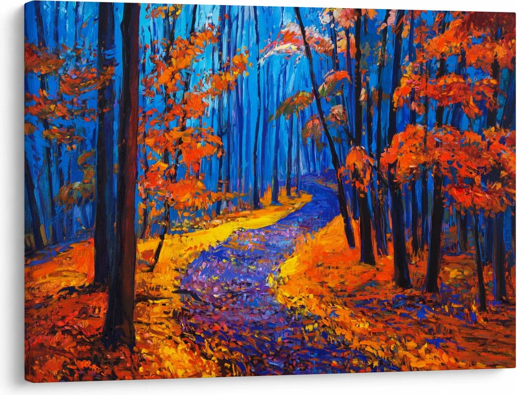 Egy őszi erdő képe (70x50 cm)