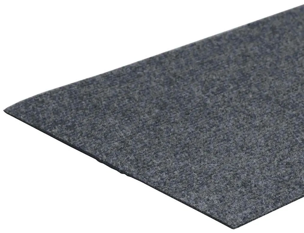 öntapadós lépcsőszőnyegek, 30 db, világosszürke, téglalap alakú, 60 x 25 cm