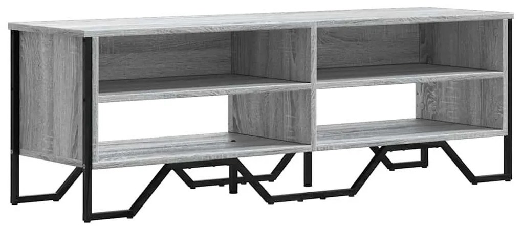 szürke sonoma színű szerelt fa TV-szekrény 122 x 34 x 41 cm