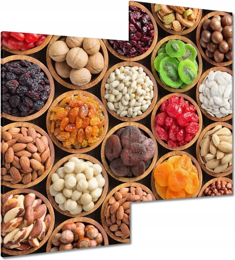 Vászonkép 60x60 Bakalie és dió