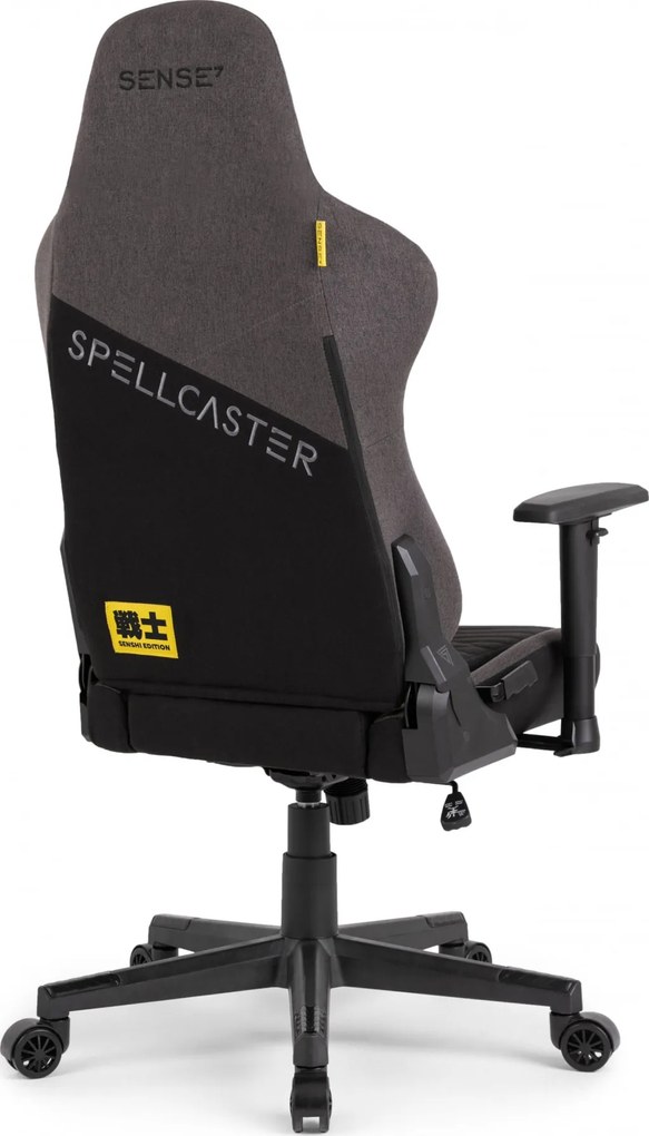 Gamer szék SENSE7 Spellcaster szövet fotel Senshi Edition szürke.