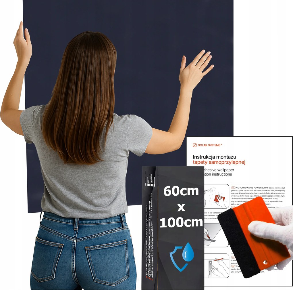 Öntapadós tapéta Vízálló Konyha Fal Bútor Mély Gránátalma