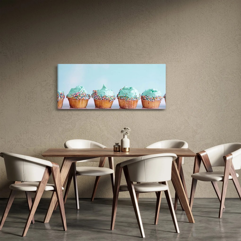 Cupcakes képe (120x50 cm)