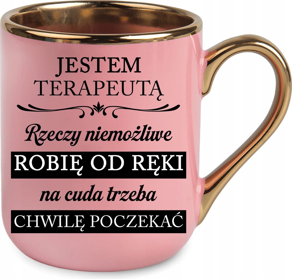 Bögre Rózsa Elegáns Ajándék Terapeutának Lehetetlen Dolgokat Csinálok Azonnal